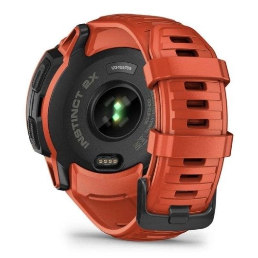 Garmin Instinct 2X Solar Bluetooth GPS NFC 50mm Rot Wasserdicht 10 ATM SpO2