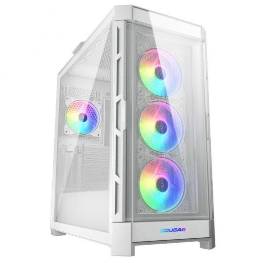 Cougar DuoFace Pro RGB Mid Tower in vetro temperato USB-C bianco