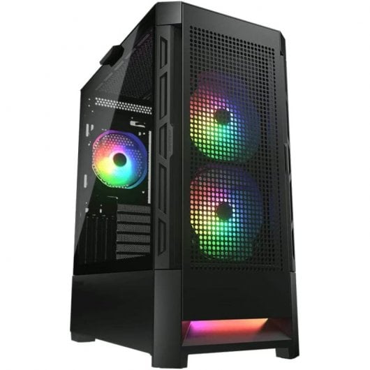 Cougar AirFace RGB Mid Tower in vetro temperato USB 3.0 Nero