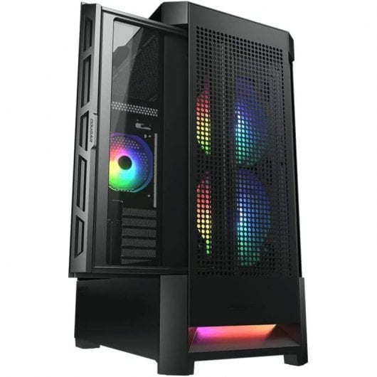 Cougar AirFace RGB Mid Tower in vetro temperato USB 3.0 Nero