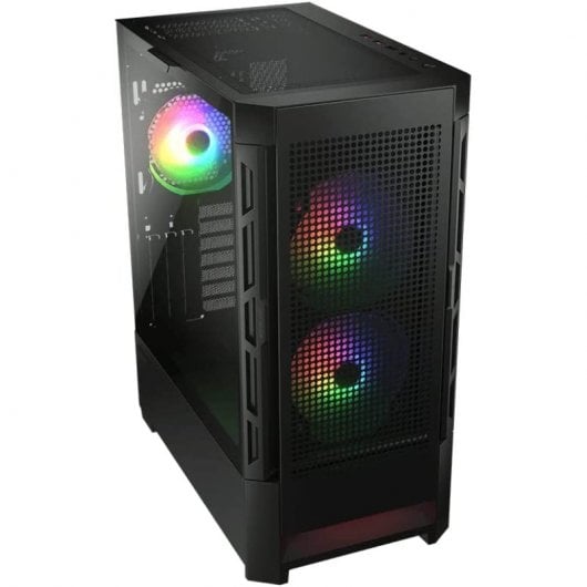 Cougar AirFace RGB Mid Tower in vetro temperato USB 3.0 Nero