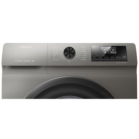 Hisense WFQP8014EVMT Lavadora Carga Frontal 8Kg A Acero Inoxidable