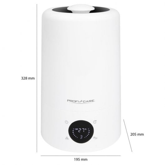 Humidificateur à ultrasons Proficare LB 3077 avec diffuseur d'huiles essentielles et télécommande 5L