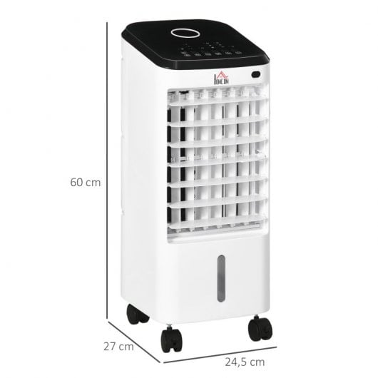 Homcom Climatizador Evaporativo Humidificador 3.5L 65W