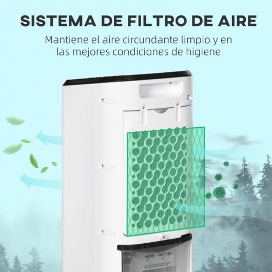 Homcom Climatizador Evaporativo Humidificador 3.5L 65W