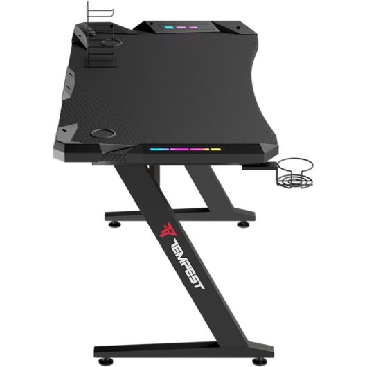 Tempest Safezone Mesa Gaming 120x66cm RGB Negra