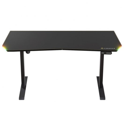 Forgeon Battleground Mesa Gaming Regulable en Altura con Motor 140x70cm RGB Negra