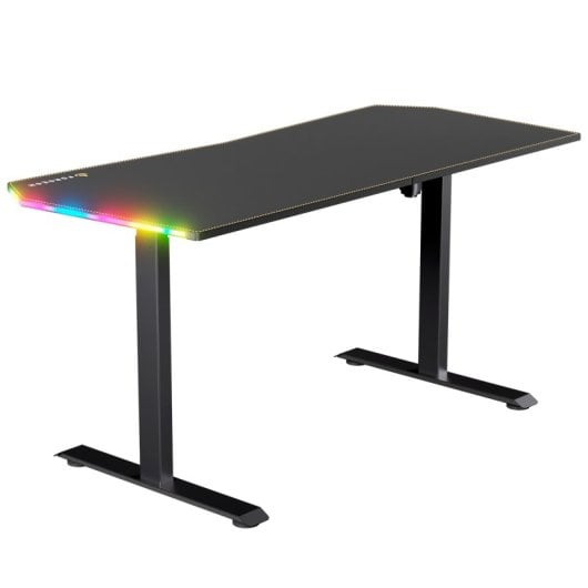 Forgeon Battleground Mesa Gaming Regulable en Altura con Motor 160x70cm RGB Negra