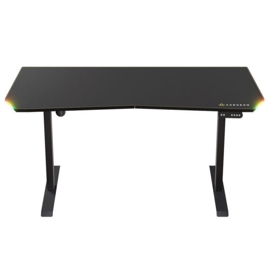 Forgeon Battleground Mesa Gaming Regulable en Altura con Motor 160x70cm RGB Negra