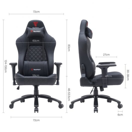 Tempest Thickbone Cadeira Gaming até 250kg Preta