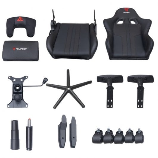Chaise de jeu noire très grande Tempest Bigboy