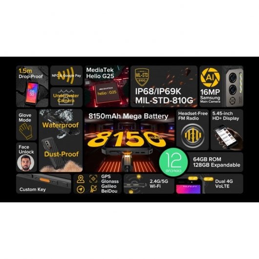 Ulefone Power Armor X11 Pro 4GB/64GB/5.45" Preto