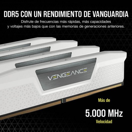 Corsair Vengeance DDR5 5600MHz PC5-44800 64GB 2x32GB CL40 Bianco