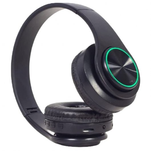 Gembird BHP-LED-01 Kopfhörer & Headset Verkabelt & Kabellos Kopfband Musik/Alltag Mikro-USB Bluetooth Schwarz