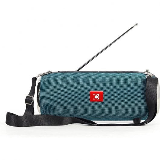 Altoparlante Bluetooth portatile Gembird con antenna verde