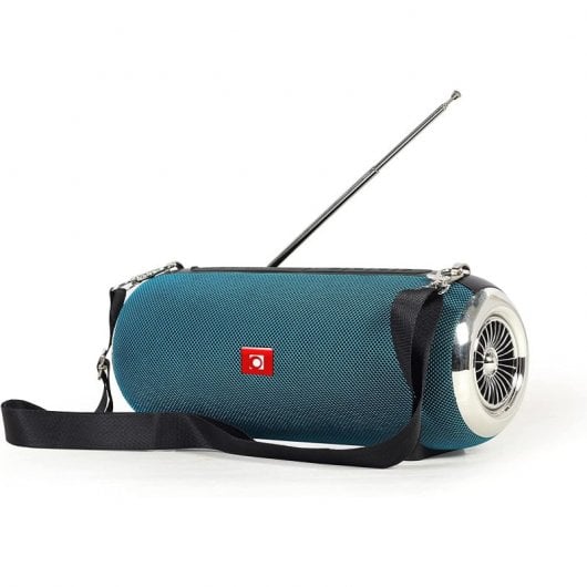 Altoparlante Bluetooth portatile Gembird con antenna verde