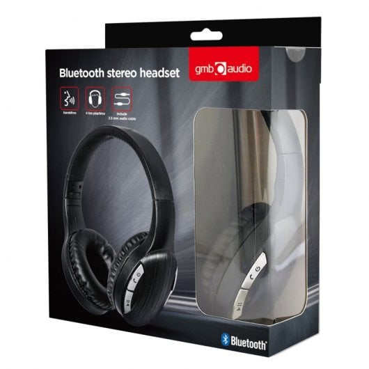 Gembird BTHS-01-BK Auriculares Estéreo Bluetooth Negros