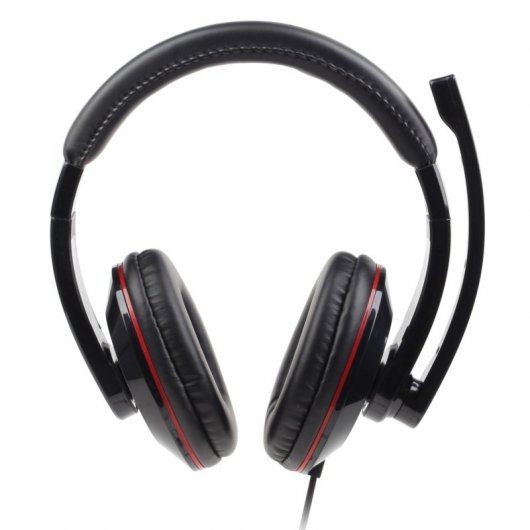 Gembird MHS-U-001 Casque stéréo USB noir brillant