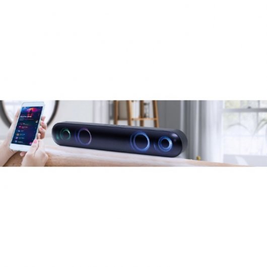 Gembird SPKBT-BAR400L altoparlante soundbar Nero 2.0 canali 10 W