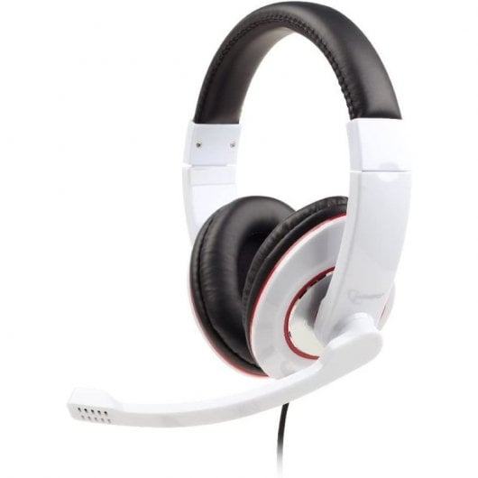 Gembird MHS-001-GW Casque stéréo Blanc brillant
