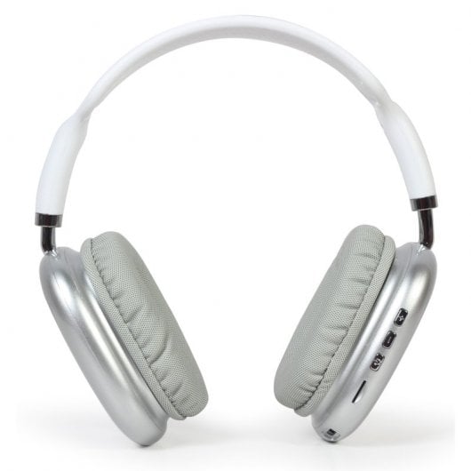 Gembird BHP-LED-02-W Casque stéréo Bluetooth avec effet de lumière LED blanche
