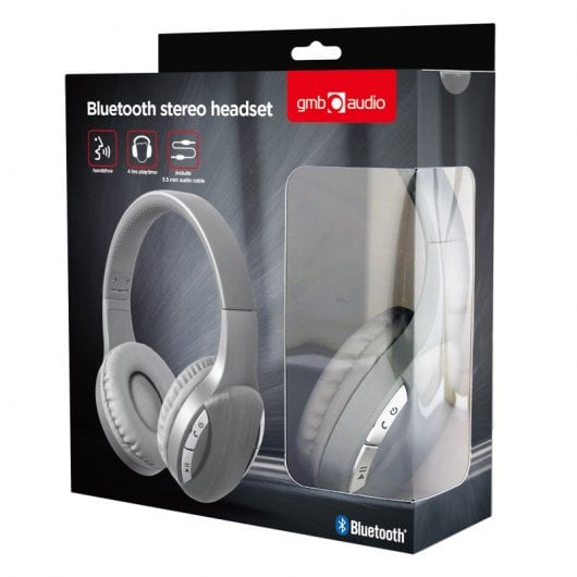 Gembird BTHS-01-SV Auriculares Estéreo Bluetooth Negros