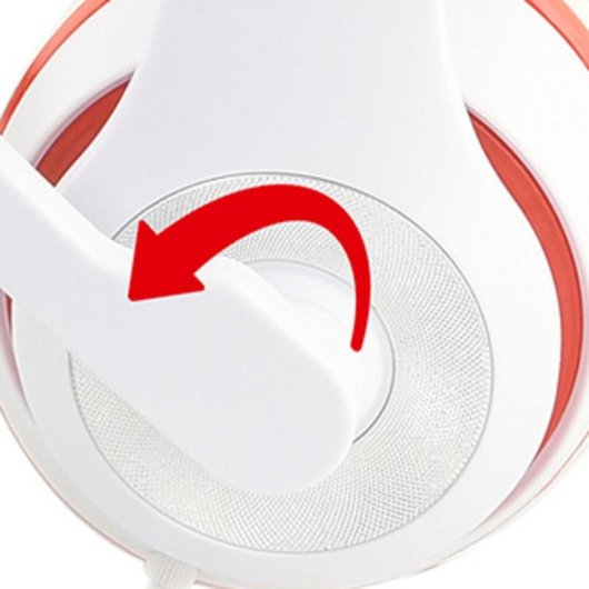 Auriculares Gembird MHS-03-WTRD con cable jack 3,5 mm, micrófono boom, para llamadas y música, rojo y blanco