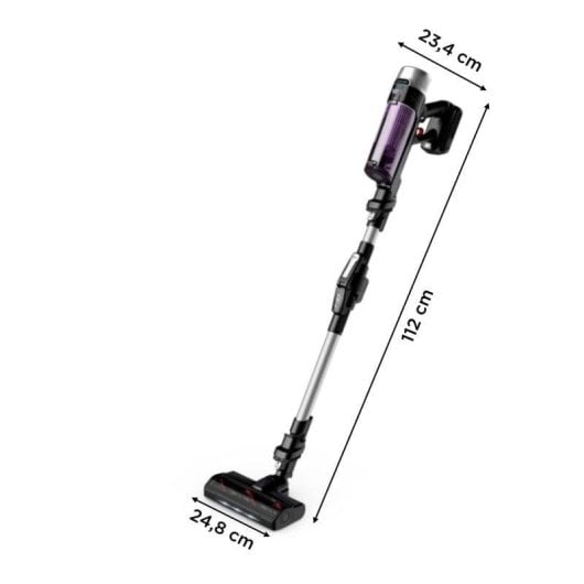 Rowenta X-Force Flex 9.60 Allergy Aspiradora Escoba/Mano sin Cable 18V Negra/Púrpura