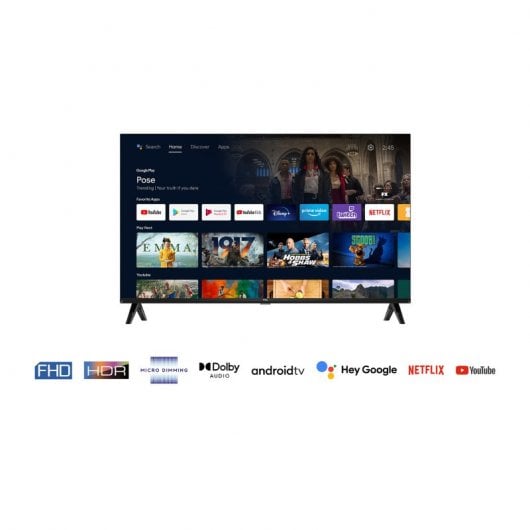 TCL Serie S54 32S5400AF TV 81,3 cm (32") Smart TV Wi-Fi Argento 220 cd/m²