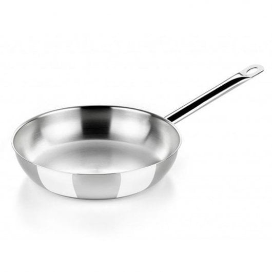 BRA Profesional Sartén de Acero Inoxidable 24cm Plata
