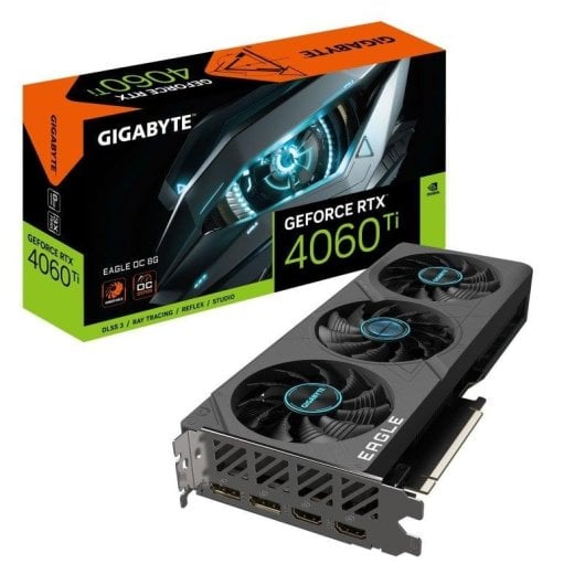 Carte Graphique Gigabyte GeForce RTX 4060 Ti EAGLE OC 8GB GDDR6 DLSS3