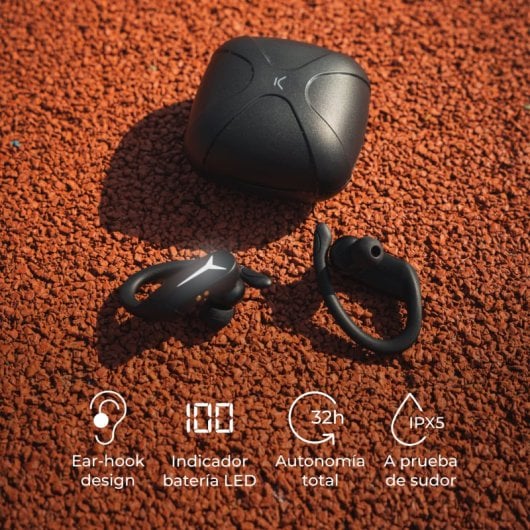 Écouteurs de sport sans fil Ksix Sport Buds 2 noirs