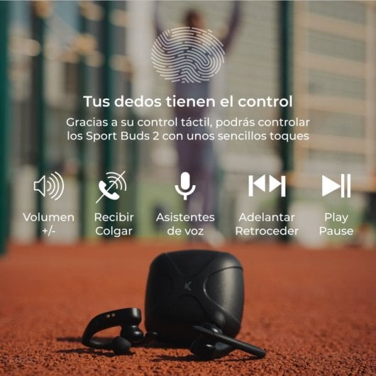 Écouteurs de sport sans fil Ksix Sport Buds 2 noirs