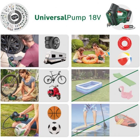 Bosch Universal Pump Compressor Bateria 18V