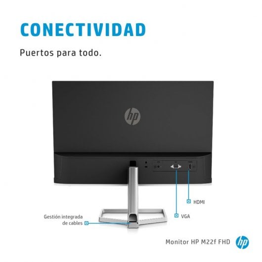 HP M22f Monitor PC 54,6 cm (21.5") 1920 x 1080 Pixel Full HD LCD Nero, Argento