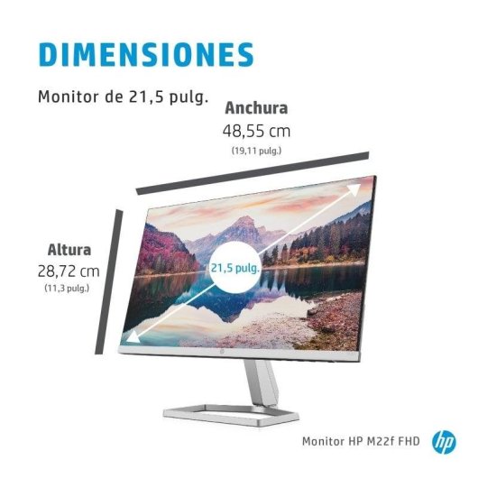 Écran PC HP M22f 21.5" Full HD 75Hz IPS FreeSync 5ms
