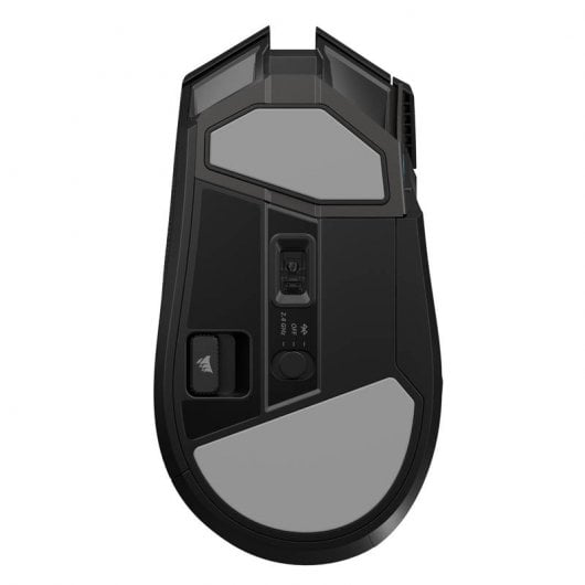 Souris de jeu sans fil Corsair Darkstar Wireless RGB MMO noire 26 000 DPI
