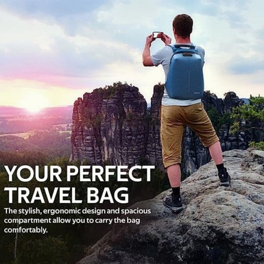 Promate Defender-16 Mochila Antirrobo Impermeable Azul para Portátiles hasta 16"