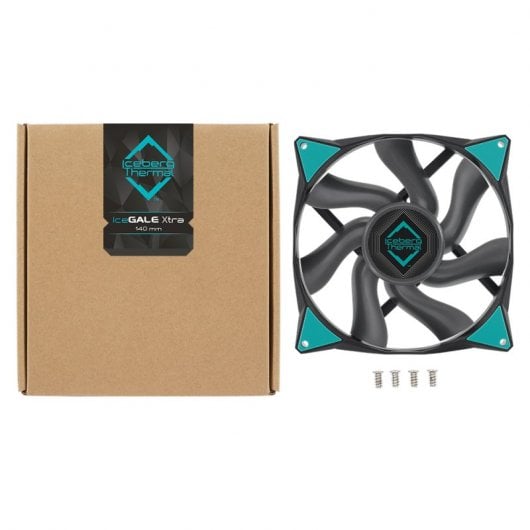 Iceberg Thermal IceGALE Xtra Boitier PC Ventilateur 14 cm Noir 1 pièce(s)