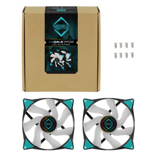 Iceberg Thermal IceGALE ARGB Pack de 2 Ventoinhas 140mm