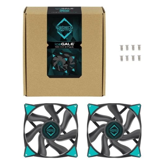 Ventilador suplementar Iceberg Thermal IceGALE 140mm 1600RPM com FDB e PWM