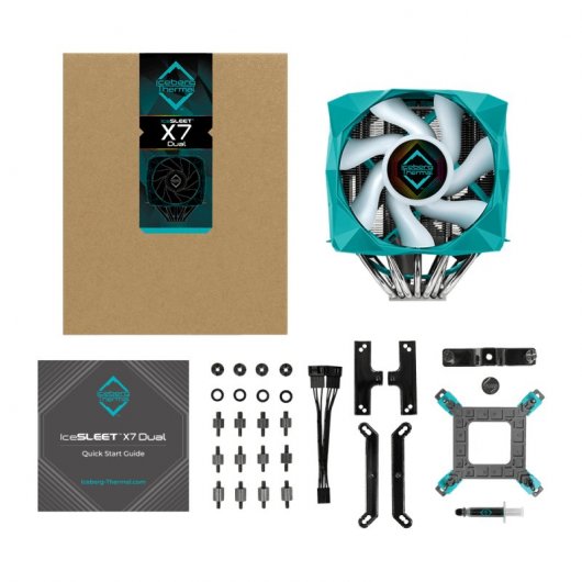 Iceberg Thermal IceSLEET X7 Dual Ventilador ARGB CPU 120/140mm