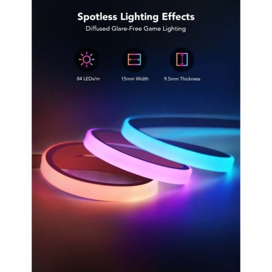Govee H61C3 Gaming Neon Rope Light Tira LED RGB para Mesas Gaming
