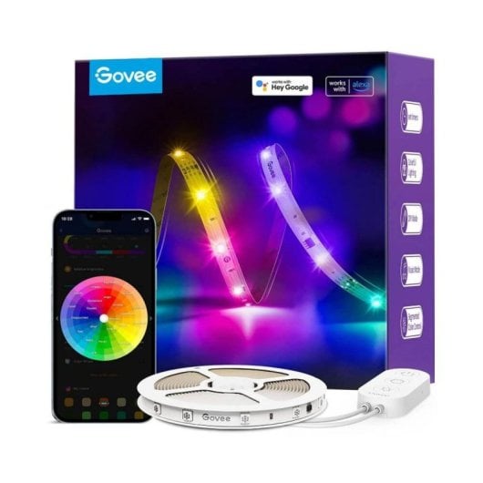 LED Lichtleiste Govee H618A Wi-Fi Bluetooth 5 m 16 Mio. Farben Sprachsteuerung