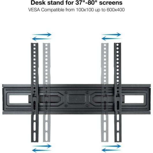 TooQ LP7866TN-B Soporte de Pared Giratorio/Inclinable para TV 37"- 80" VESA 600x400 Máx 40Kg