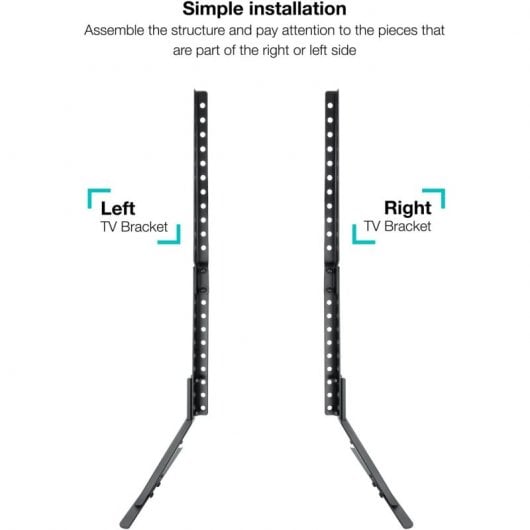 TooQ DB2375F-B Soporte de Mesa para TV 23”-75” VESA 800x400 Máx 40Kg