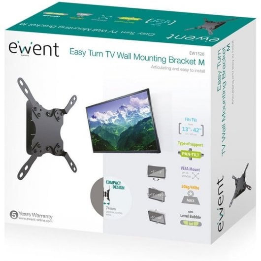 Ewent EW1520 TV-Wandhalterung 13"-42" VESA 200x200 max. 20 kg