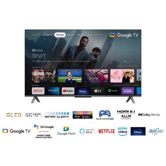 TCL Serie C64 43C649 TV 109,2 cm (43") 4K Ultra HD Smart TV Wi-Fi Titanio