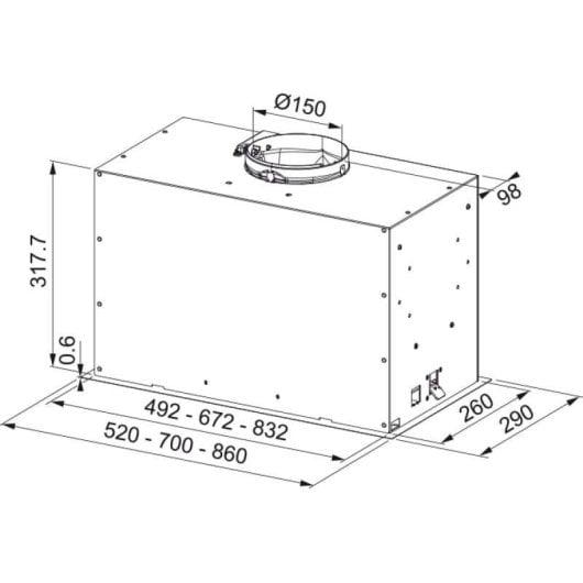 Campana extractora Mepamsa Irun 2.0 Conduite 52cm LED intégrée