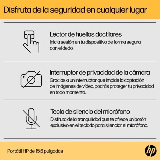 HP 15-fc0084ns AMD Ryzen 3 7320U/8 GB/256 GB SSD/15,6"